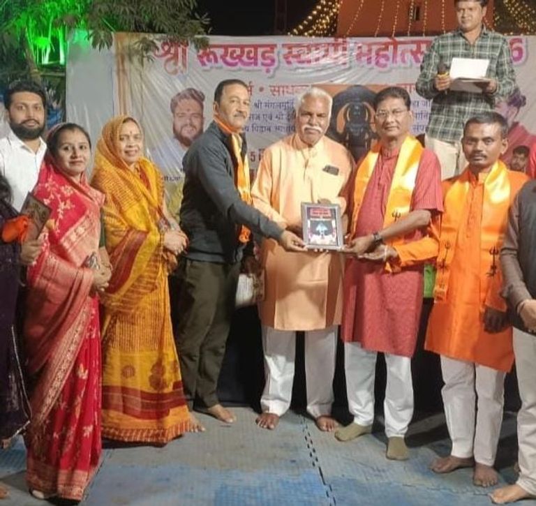 आस्था, संस्कृति और परंपरा का संगम: रुखड़ स्वामी महोत्सव में गंगा आरती आयोजकों का भव्य सम्मान समारोह