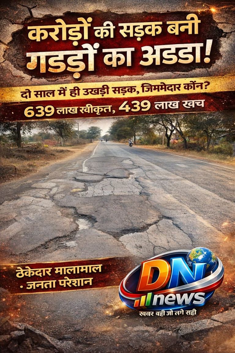 सड़क कम, गड्ढे ज्यादा—छुईखदान हाईवे की असली तस्वीर : करोड़ों खर्च के बाद भी सड़क जर्जर